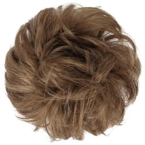 Miniatura 2 de FESHFEN Moños Desordenados Humanos - Moño de Cabello Humano 100% Real Coleteros Scrunchies Piezas de Cabello Extensiones de Cola de Cabello Ondulado