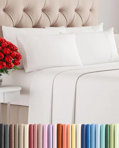 Miniatura 11 de Juego de sábanas Queen de 6 piezas, sábanas tamaño Queen, ropa de cama suave de lujo de hotel, refrescante, cómoda y transpirable, 1 encimera, 1 26