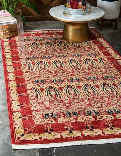 Miniatura 9 de Unique Loom Edinburgh Collection - Alfombra rectangular (2 pies x 3 pies 1 pulgada, rectangular, azul marino/bronceado)