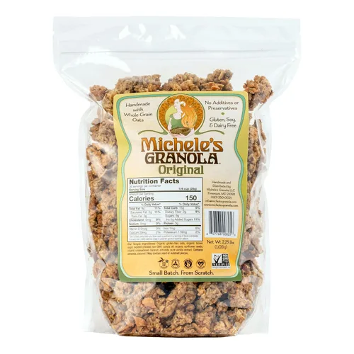 Miniatura 24 de Michele's Granola Mantequilla de almendras, hecha a mano, grano entero, vegano, sin gluten y sin OGM, bolsas resellables de 12 onzas, paquete de 6