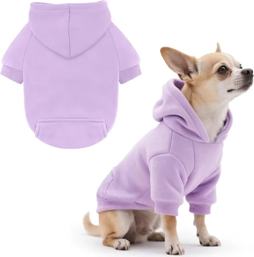 Miniatura 3 de Idepet Sudaderas con capucha para mascotas perros, ropa para perros pequeños, chaleco para chihuahua, abrigo cálido, chaqueta de otoño, conjuntos