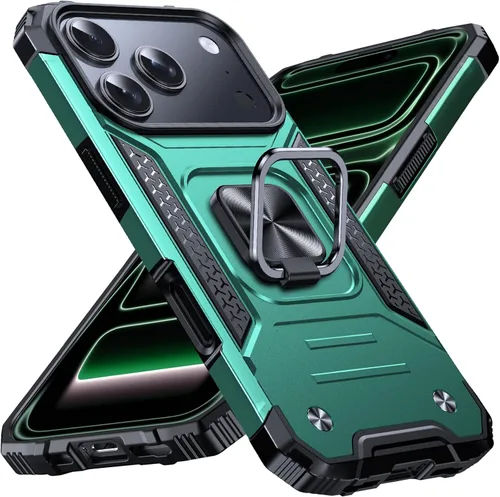 Miniatura 26 de Anqrp Funda resistente para iPhone 6/7/8/SE/SE2 con soporte de anillo mejorado y agarre, grado militar, a prueba de golpes, resistente y robusta