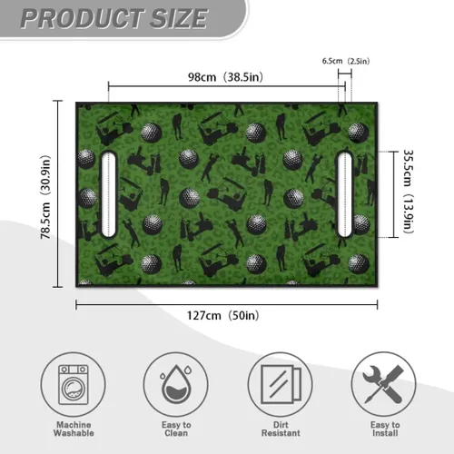Miniatura 5 de Yewattles Universal personalizado carrito de golf cubierta de asiento de verano al aire libre Anti-caliente Club Coche Coche Manta Green Lawn Golf
