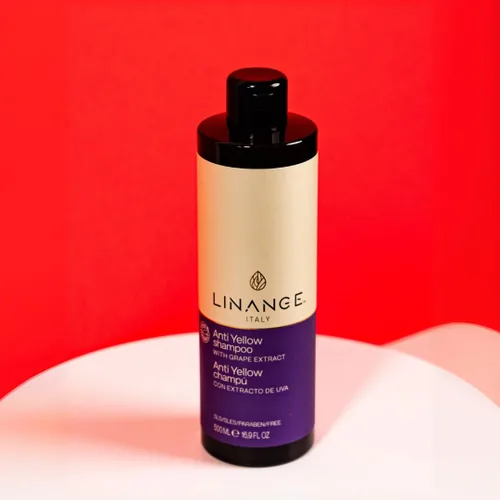 Miniatura 4 de LINANGE Champú anti amarillo con extracto de uva y pigmento violeta, 16.9 oz.
