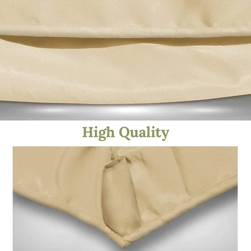 Miniatura 4 de BenefitUSA Toldo para cubierta de paraguas de 9 pies y 8 costillas para patio de repuesto para exteriores, color beige