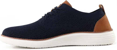 Miniatura 9 de VILOCY - Tenis de vestir informales para hombre, zapatos oxford cómodos de malla transpirable