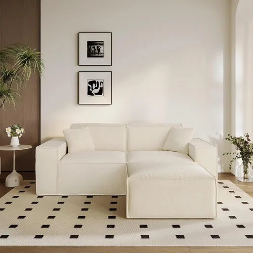 Miniatura 11 de Cloud - Sofá modular sin hueso, sofá seccional con asiento profundo, sofá en forma de L de 2 plazas para sala de estar, sofás de espuma