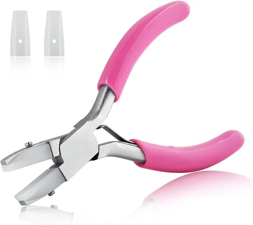 Miniatura 16 de SPEEDWOX Mini Alicates de Punta Larga de 3" Punta de Cadena con Mango de PVC Rosa para Fabricación de Joyas, Envoltura de Alambre, Cuentas