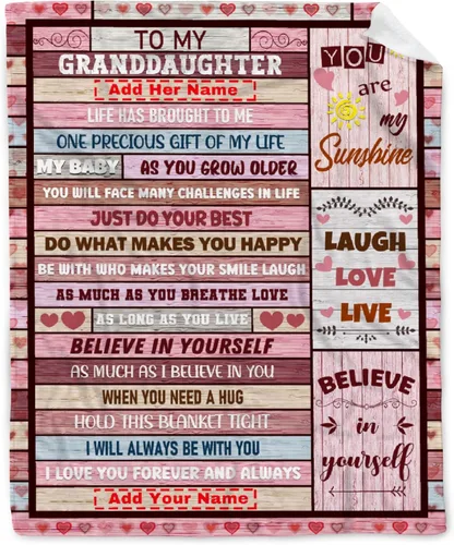Miniatura 16 de Manta personalizada con nombre de nieto de la abuela y el abuelo de 40 x 50 pulgadas, regalo personalizado con nombre de niño, manta de baloncesto