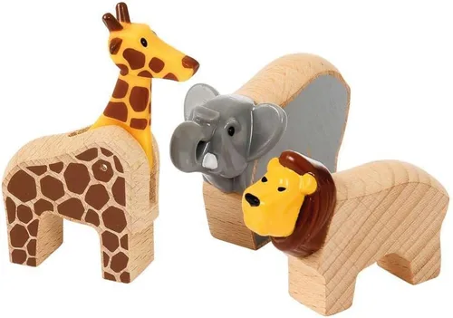 Miniatura 4 de BRIO World 33960 Safari Adventure Set - Juego de tren de juguete de madera con certificación FSC de 26 piezas para niños a partir de 3 años Juego