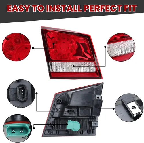 Miniatura 3 de Luz trasera LED interior lámpara de parada indicador de freno luz de advertencia para Dodge Journey 2011 2012 2013 2014 2015 2016 2017 2018 2019