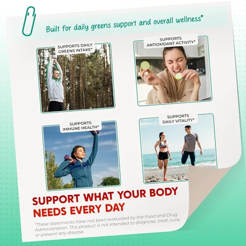 Miniatura 4 de Clorella, espirulina, carbón activado y zeolita ultra todo en 1, desintoxicación natural, apoyo inmunológico y vitalidad, 150 cápsulas