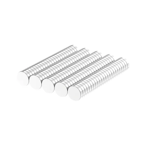 Miniatura 24 de N52-6x2mm Imanes de tierras raras-Paquete de 200, imanes pequeños y fuertes de neodimio redondos, mini imanes de neodimio para nevera en disco