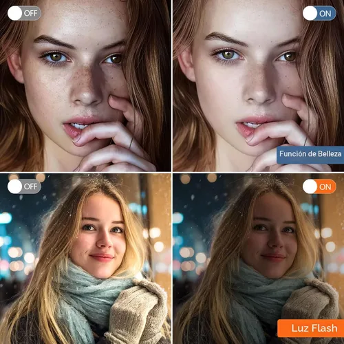 Miniatura 6 de Cámaras digitales 8K para fotografía, cámara WiFi de 64 MP para YouTube, cámara digital con pantalla táctil de 4 pulgadas con lente dual, enfoque