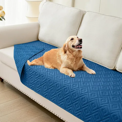 Miniatura 93 de hyha Manta impermeable para perro, manta suave para cama de perro, manta para mascotas, funda de sofá impermeable lavable para perros, fundas Gris