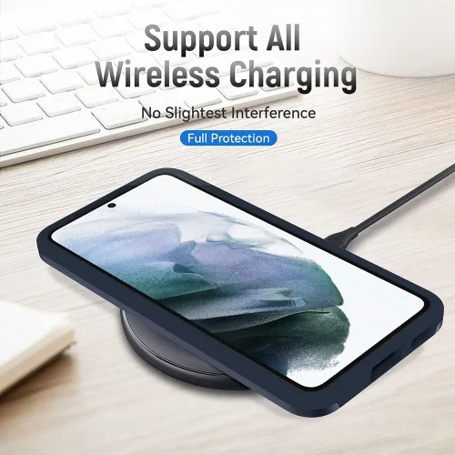 Miniatura 2 de Funda para Samsung Galaxy S22, amortiguador+duradera+funda a prueba de golpes para Galaxy S22, azul