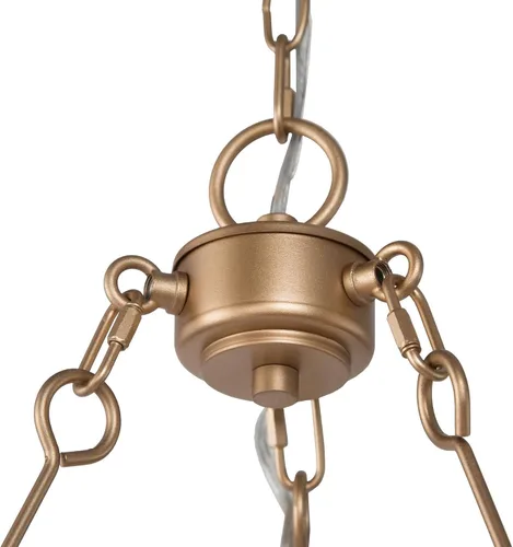 Miniatura 6 de Uolfin Candelabro de rueda de carro, moderno, grande, de 26.5 pulgadas, con 6 candelabros blancos para cocina, sala de estar y dormitorio