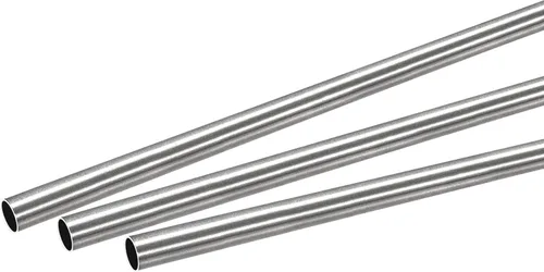 Miniatura 25 de uxcell Tubo redondo de acero inoxidable 304 0.197 in OD 0.024 in espesor de pared 9.843 in longitud 3 piezas
