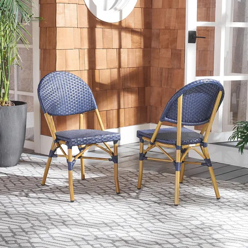 Miniatura 2 de SAFAVIEH FOX5203D-SET2 Barrow - Sillón para exteriores (2 unidades), color azul marino