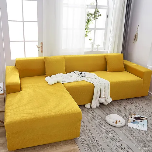 Miniatura 18 de Konsilsa Funda de sofá modular de alta elasticidad, fundas de sofá lavables de jacquard suave con parte inferior elástica, protector de muebles