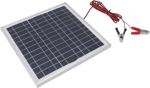Miniatura 5 de Acouto : 50W Portable Solar Panel Monocrystalline Silicon Solar Panel with 9.8FT Cable 18V Red and Black Battery Clips RV Camping Hiking with Battery