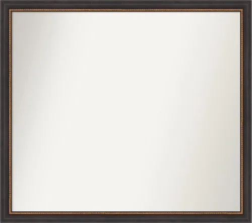 Miniatura 178 de Amanti Art Espejo de baño negro para sobre el fregadero, 23 x 23 pulgadas, espejo cuadrado negro Ashton, marco de madera tradicional mediano, se