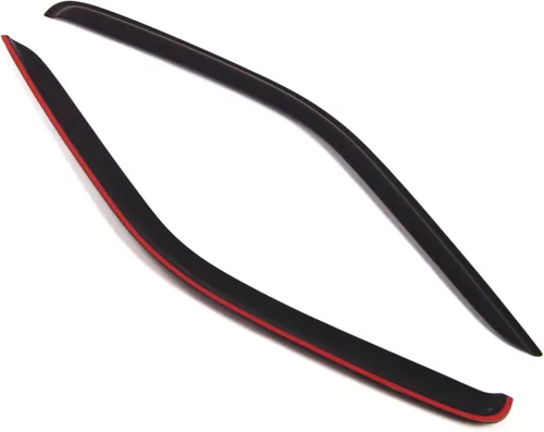 Miniatura 2 de Visor de ventana compatible con Ford Transit Connect 2010-2013, DGWV2-197, deflector de montaje exterior, protector de lluvia, humo oscuro, juego