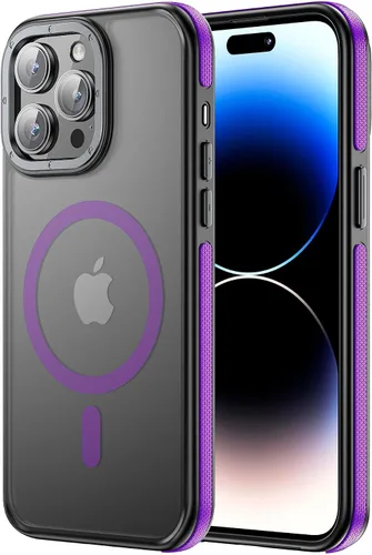 Miniatura 76 de Tigowos Magnetic Guardian - Funda diseñada para iPhone 11 Pro [probada en caídas de grado de 10 pies y compatible con MagSafe] Funda delgada Negro