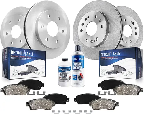 Miniatura 20 de Detroit Axle - Kit de frenos para Toyota Camry 2005-2006 [modelos XLE SE], frenos de disco Rotores Pastillas de freno de cerámica Reemplazo: 11.65