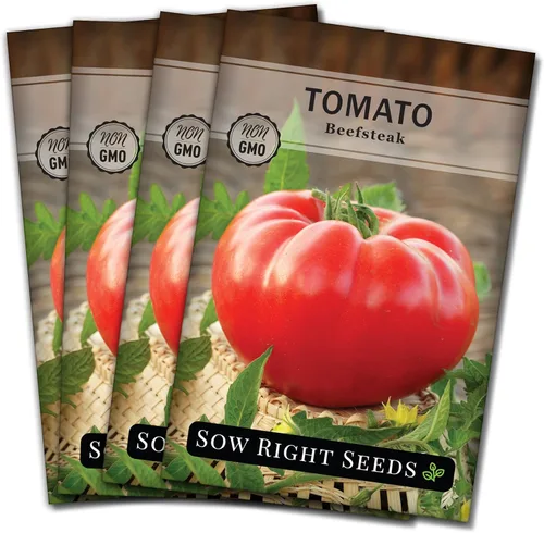 Miniatura 9 de Sow Right Seeds - Semillas de tomate Beefsteak para plantar - Paquete de reliquia sin OMG con instrucciones para plantar un jardín de vegetales