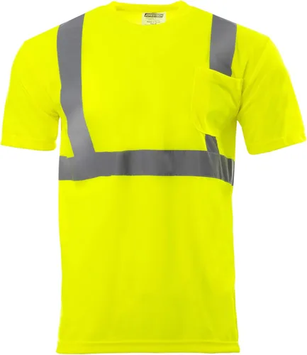 JORESTECH Camiseta de seguridad de alta visibilidad, cumple con ANSI/ISEA 107 Tipo R Clase 2, manga corta