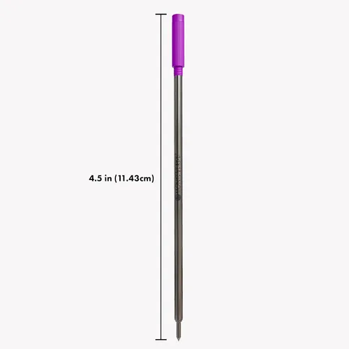 Miniatura 2 de Monteverde Recambios de bolígrafo suave USA para adaptarse a bolígrafos cruzados, punta media, tinta morada, paquete de 2 – Rendimiento de escritura