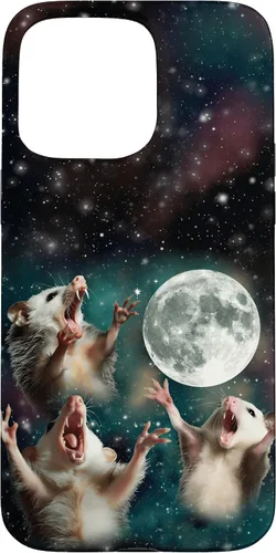 Miniatura 30 de Three Possum Moon 3 Opossum Funny Weird Cursed Meme Case para iPhone 17