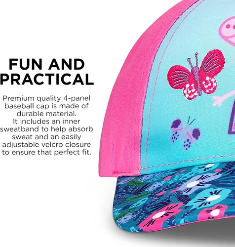 Miniatura 4 de Hasbro Gorra de béisbol para niñas, Peppa Pig ajustable, para niños de 2 a 4 años