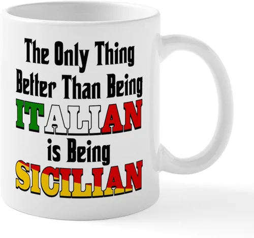Miniatura 7 de CafePress Sicilia Mug - Taza de café de cerámica (11.0 fl oz)