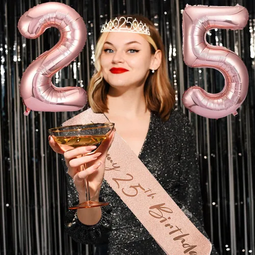Miniatura 98 de Decoraciones de cumpleaños de 30 años para ella, banda y corona de cumpleaños de 30 años, adorno para pastel de cumpleaños y velas, tarjeta