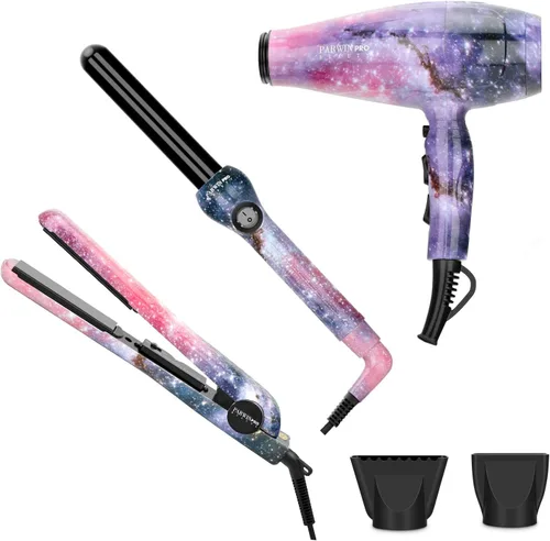 Miniatura 8 de 3 en 1 1875W secador de pelo alisador rizador, juego de peinado PARWIN PRO BEAUTY para el cabello, regalo de San Valentín, secador de pelo iónico