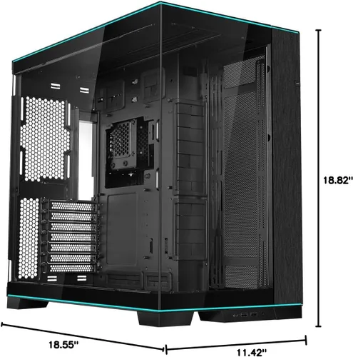 Miniatura 9 de Lian Li O11D EVO RGB E-ATX - Carcasa de doble cámara para juegos - Tiras de iluminación ARGB - Radiador de hasta 16.535 in - Organización de cables