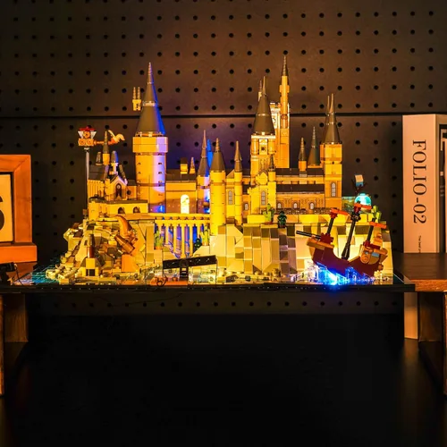 Miniatura 3 de VONADO Luz compatible con Lego Hogwarts Castle and Grounds 76419, versión musical, juego de iluminación creativa, accesorios compatibles con Lego