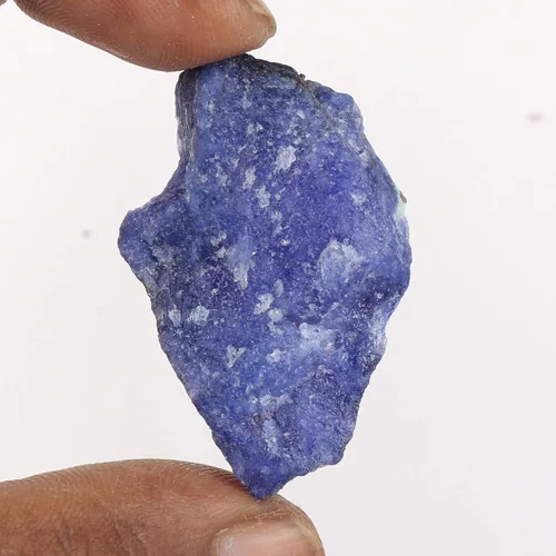 Miniatura 3 de GEMHUB Zafiro azul crudo natural de grado A de 77.50 Ct de cristal curativo piedra de zafiro en bruto para cabbing FD-362, Gema, azul