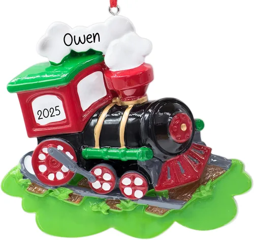 Miniatura 11 de Adorno de Navidad personalizado para retroexcavadora 2026, personalización gratuita Excavadora amarilla, excavadora poderosa, adorno de excavadora