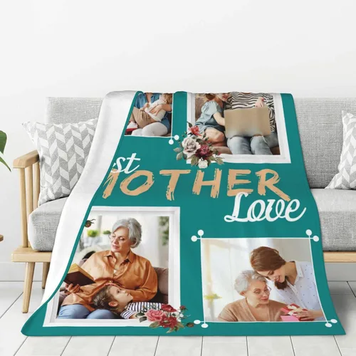 Miniatura 66 de JCETUNO Regalos personalizados de San Valentín para él y ella, mantas personalizadas con foto, mantas de fotos personalizadas, mantas de fotos
