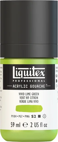 Miniatura 38 de Liquitex Professional - Gouache acrílico profesional, botella de 2 onzas (59 ml), blanco titanio