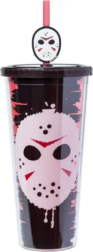 Miniatura 32 de Silver Buffalo Disney Una Loca Aventura de Goofy con Goofy, Max Goof, Roxanne y Bobby Zimuruski - Vaso de plástico para bebidas frías con tapa