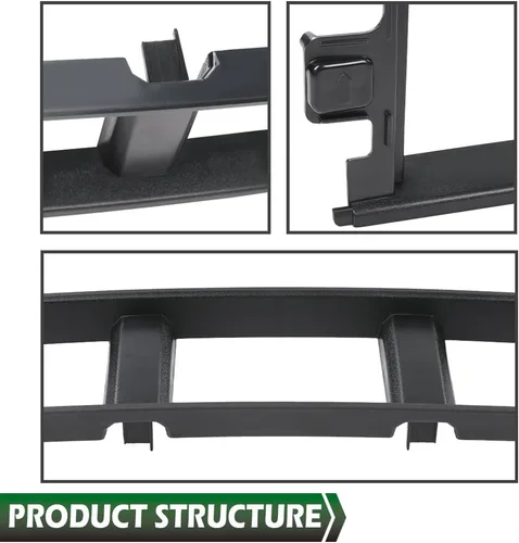 Miniatura 4 de GRAND ORANGE Cubierta de rejilla central inferior delantera compatible con Ford F150 2018 2019 2020 Cubierta central sin clips de metal JL3Z17B968BB