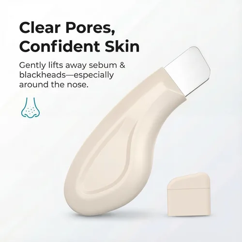 Miniatura 3 de Sookga Herramienta removedor de puntos negros, raspador facial de silicona para limpieza profunda, espátula facial exfoliante, removedor de puntos