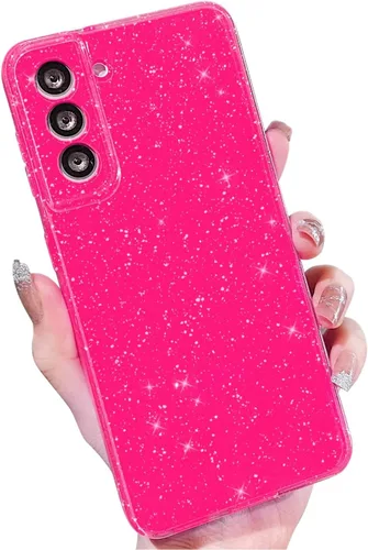 Miniatura 154 de MINSCOSE Compatible con Samsung Galaxy S22 Plus Case, Bonito Color Neón Brillante, con Purpurina Brillante Delgada Resistente a Golpes de Silicona