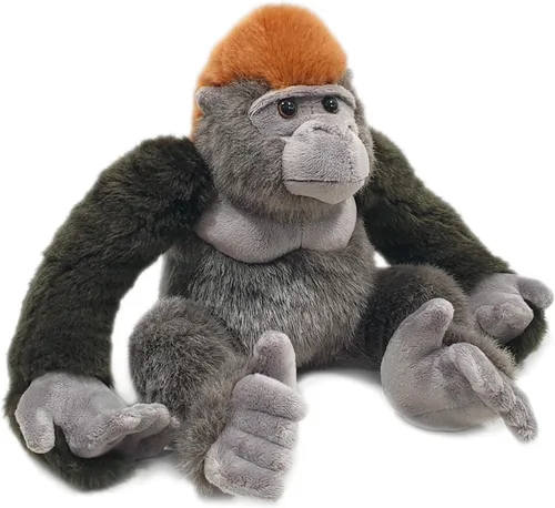 Miniatura 8 de TigerHart Geraldo The Gorilla - Mono de peluche de 14 pulgadas (con brazos colgantes extendidos)