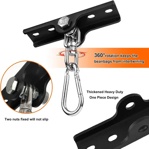 Miniatura 3 de Colgador de saco de boxeo pesado, gancho de viga de madera para colgar bolsas pesadas, soportes giratorios de 360° para entrenamiento de boxeo, Muay