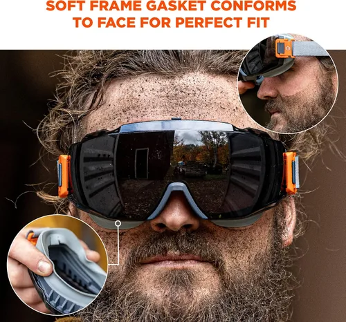 Miniatura 3 de Ergodyne Skullerz MODI - Gafas de seguridad protectoras OTG, ventilación indirecta, antiniebla, resistentes a los arañazos
